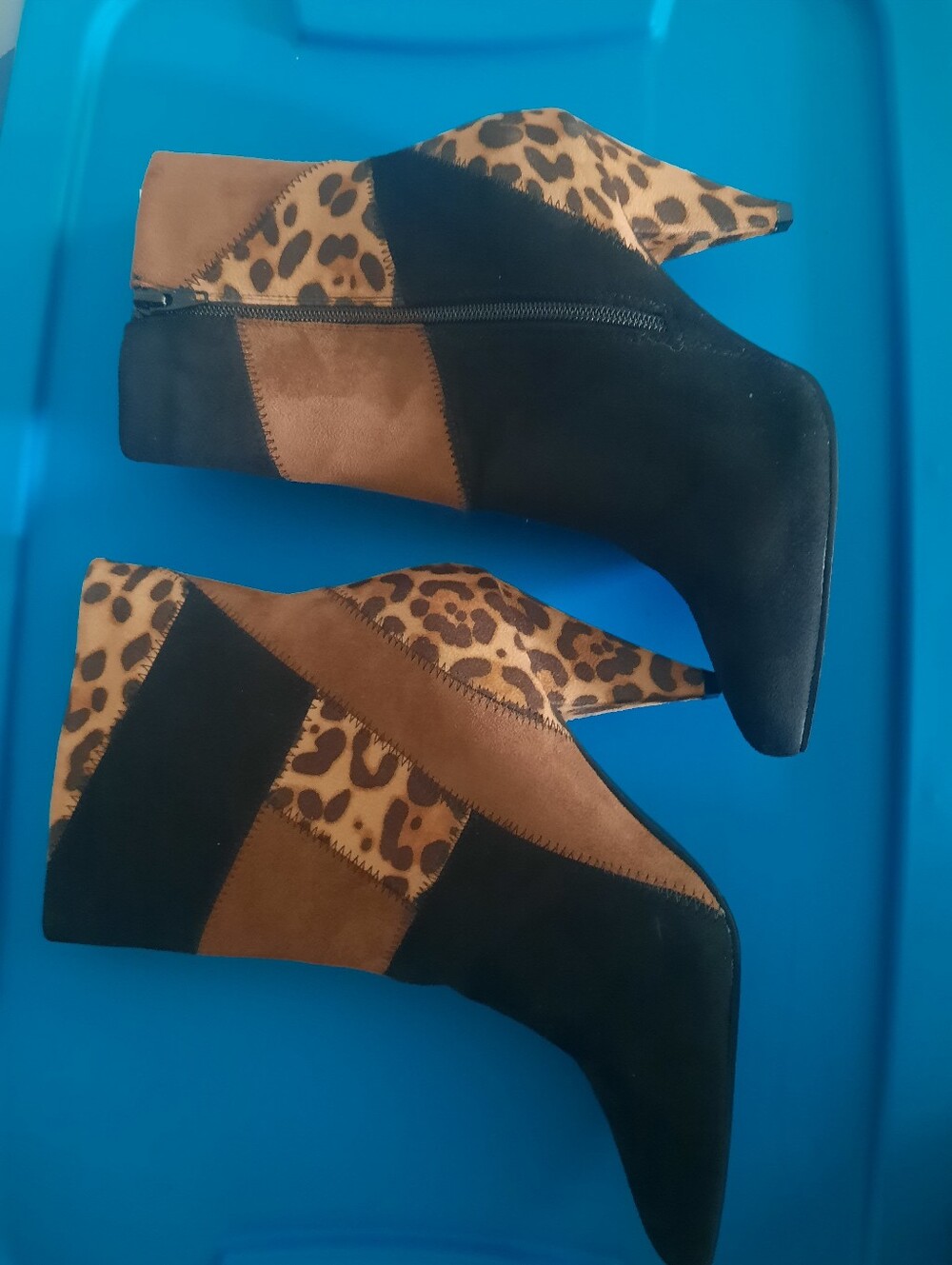 Patchwork Ankle Booties - Picture 3 of 6